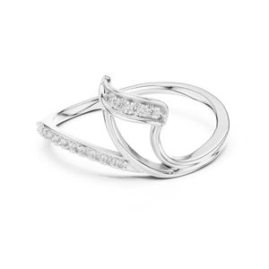 Anillo de Oro Rosa de 14K con Diamante Cultivado en Laboratorio para Mujer |   Anillo para Uso Diario |   Diamante Cultivado Nuevo - Product Image 4