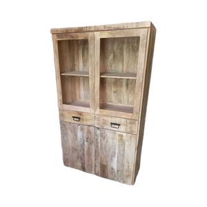 Armario moderno industrial de madera natural de Bhagwati Art Export para decoración del hogar, muebles para sala de estar y baño - Product Image 5