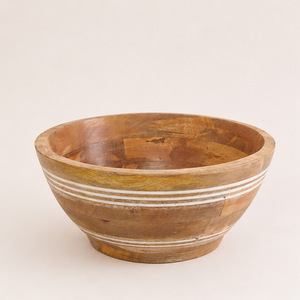 Eco-Friendly Mango Wood Serving <b>Bowl</b> <b>Large</b> Handcrafted Wooden Salad <b>Bowl</b> for Kitchen & Dining Table Home Decoration - Product Image 5