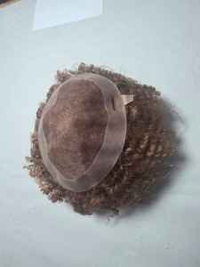 ทูเป้ผมแท้แบบหยิกสไตล์อินเดียสำหรับผู้ชาย ฐานโมโน Prothes-TAZ HAIR BANGLADESH - Product Image 3