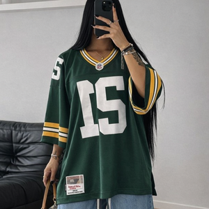 เสื้อฟุตบอลอเมริกันพิมพ์ลายแบบ Heat-Transfer สำหรับผู้ชาย ทีมมินนิโซตา ไซส์พลัส ระบายอากาศได้ดี ชุดนักกีฬา - Product Image 4