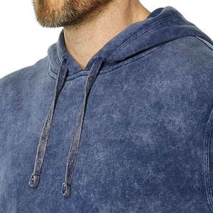 Fabricante de Conjuntos Deportivos Personalizados, Sudadera con Capucha y Pantalones Deportivos con Parches y Lavado Ácido, Conjunto Deportivo con Pantalones Acampanados, Sudaderas con Capucha para Hombre - Product Image 4