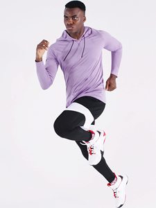 OEM <b>Men</b> Fishing <b>Shirts</b> Long Sleeve Workout Jersey UPF50+ Rash Guard Hoodie Uv Protection <b>Shirt</b> Practice <b>Beach</b> Hooded Rash Guard - Product Image 3