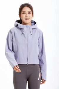 Chaqueta Impermeable con Capucha para Mujer, Transpirable, para Senderismo y Entrenamiento al Aire Libre, Fabricante OEM - Product Image 3