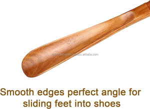 ที่รองรองเท้าไม้แบบเรียบด้ามจับเล็กและยาวทำจากไม้ไผ่ที่รองรองเท้าสำหรับผู้ชายและผู้หญิงทำอินเดีย - Product Image 4