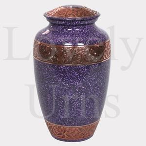 Urne funéraire en améthyste pour cendres d'adulte, taille moyenne, souvenir commémoratif, récipient décoratif au design céleste - Product Image 2