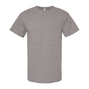 T-shirt pour homme de qualité supérieure, poids lourd, 165 g/m², mélange coton-polyester, toucher doux, style décontracté, col rond, design uni, tissu jersey - Product Image 3