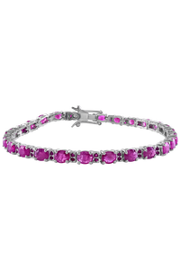 Pulsera de Rubí en Plata de Ley 92.5 KLSB-20130 - Product Image 3