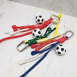 Llavero de fútbol estilo deportivo de moda con materiales de hierro, poliéster y acrílico, 3 surtidos - Product Image 6