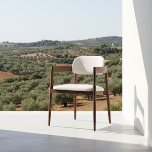 Chaise de salle à manger d'extérieur Verno durable en teck massif, moderne et résistante aux intempéries, pour jardin, patio, salon et mobilier de maison - Product Image 2