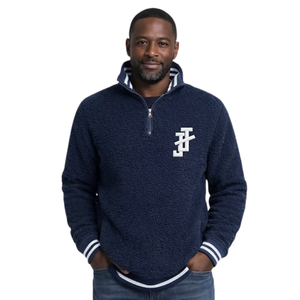 Suéter de Forro Polar Sherpa para Hombre, con Cierre de Cremallera, Bordado, Informal, Cálido, de Manga Larga, para Invierno, Uso Diario al Aire Libre - Product Image 6