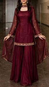 Robes Anarkali Punjabi de qualité supérieure, vêtements indiens et pakistanais, taille et couleur personnalisées, tenue de luxe pour mariage et fête - Product Image 2