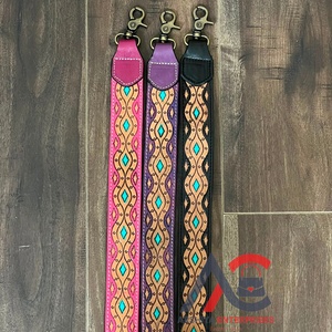 Genuine Full Tooled Cow Leather <b>Straps</b> Camera <b>Bag</b> <b>Strap</b> Unisex High Quality Genuine Leather <b>Replacement</b> Purse <b>Strap</b> Belt - Product Image 1
