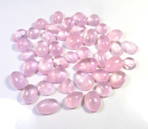 High Quality High Grade Natural <b>Morganite</b> Cabochon 10-19mm Pink Smooth Mix Shape Gemstone Loose 43 Pcs 363Cts Wholesale Bulk Lot - Product Image 1