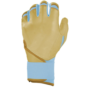 Guantes de Bateo de Béisbol Premium con Correa de Muñeca Segura, Palma de Cuero Genuino, Ajuste Flexible, Equipo Deportivo para Exteriores, Guantes de Béisbol - Product Image 3