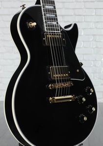 Guitarra Eléctrica Les Paul Custom de los Años 70 Más Vendida - Ébano - Product Image 3