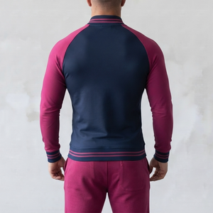 Elegant Polyester Spandex Casual Varsity Jacket for Men's Solid Color Customized Size Outdoor Wear jacket for men men's jackets - Product Image 2