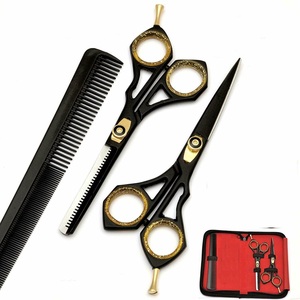 Professional Hairdressing Scissors <b>Set</b> <b>Barber</b> Scissor <b>Set</b> 440-C Salon Scissors <b>Set</b> - Product Image 5