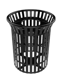 Contenedor de Basura Cilíndrico de Acero HD MECHANICAL VIETNAM, Resistente, para Exteriores, Jardín, Calle, Parque, con Parte Superior Abierta, Uso Comercial, ODM/OEM - Product Image 1
