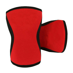 Al por mayor, manguitos de neopreno para codo con logotipo personalizado, suaves, transpirables, ajustables, elásticos, antideslizantes, para levantamiento de pesas y gimnasio - Product Image 1