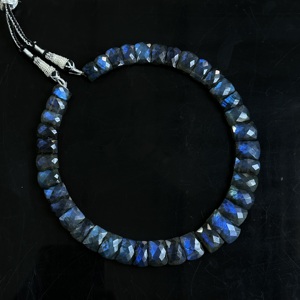 AAA Flashy Labradorite Beaded <b>Necklace</b> 16 Inch <b>Long</b> Natural Labradorite Stone Beads Choker Fire Gemstone Jewelry Wholesale Bulk - Product Image 5