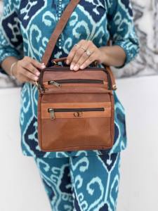 Personalizado al por mayor Crunch bolso de hombro de viaje de cuero de moda de los hombres bolsa de mensajero de diseñador pequeño bolso cruzado para los hombres - Product Image 5