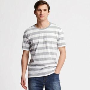 T-shirt à manches courtes en coton bouclette épais pour homme, coupe classique, vente en gros, mode décontractée 2026 - Product Image 1