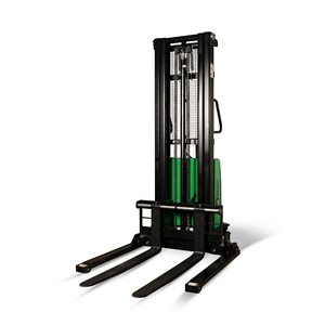 Chariot élévateur électrique portable en promotion, capacité de charge 300 kg, hauteur de levage 1,6 m, mât bi-étages, batterie au plomb-acide - Product Image 6
