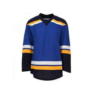 Nouveauté : Maillots de hockey sur glace en gros, couleur et logo personnalisés, vêtements de sport pour adultes, 100 % polyester respirant - Product Image 4