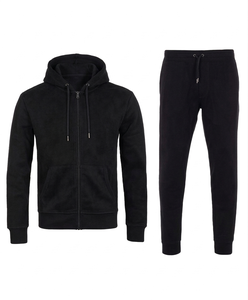 Winter Printed Solid Rhinestone Cotton Regular Fit Eco-Friendly Two-Piece Custom Streetwear Tracksuit for Men Women Casual Wear - Product Image 1