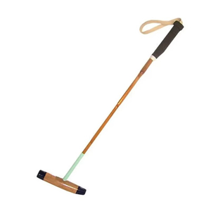 Bâton de polo en bois avec tête rose, poignée antidérapante pour l'entraînement physique, la coordination, la pratique des compétences sportives et les exercices - Product Image 2