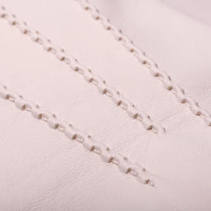 Guantes Térmicos Ecológicos de Piel de Oveja Blanca para Mujer, Ikhlas Sports, Elegantes, Suaves, de Dedo Completo, Formales, Clásicos, con Botón a Presión - Product Image 3