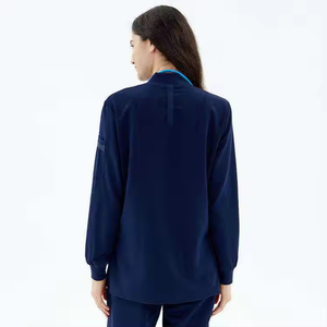 Blouse d'hôpital unisexe confortable à fermeture éclair, uniforme d'infirmière, tenue d'hôpital d'été pour femmes - Product Image 2