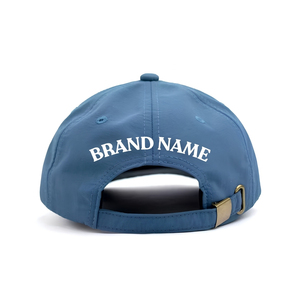 Casquette de golf performante anti-humidité, 6 panneaux, légère, à fermeture snapback pour homme, avec logo personnalisé, bande tissée et fermeture à clip métallique - Product Image 5