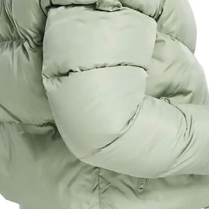 Nouvelle veste d'hiver rembourrée unisexe en laine personnalisée avec col à capuche, taille plus, noire, style streetwear, de haute qualité - Product Image 3
