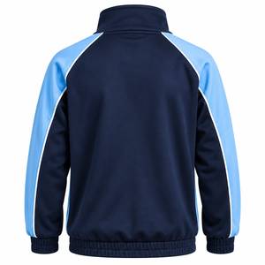 Chándal Deportivo para Niños, Color Azul Marino, con Bloques de Color, Cierre de Cremallera, Cuello Alto, Estilo Deportivo, para Otoño - Product Image 2