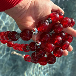 Haute Qualité Beats Buffalo Bone Tasbih Prière Islamique Misbaha Bone Bead Qualité Naturelle Subha pour la Prière Musulmane à Bas Prix - Product Image 1