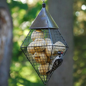 Geo Diamond <b>Suet</b> Ball <b>Feeder</b> Metal Mesh Black <b>Bird</b> <b>Feeder</b> Outdoor Garden Hanging <b>Feeder</b> - Product Image 1