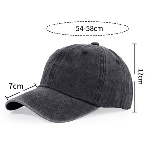 Gorra de Béisbol de 6 Paneles con Logotipo Personalizado, Gorra de Algodón Ajustable Unisex, Estilo Casual Lavado, Bordado Frontal - Product Image 2