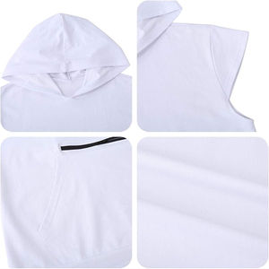 Sweat à capuche sans manches pour homme, idéal pour la course à pied, l'entraînement, décontracté, léger, vêtements de sport, tissu doux et flexible - Product Image 6