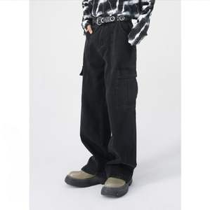 pantalones cargo de pierna ancha para hombre - Product Image 3