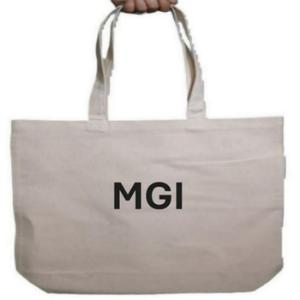 Eco-Friendly Recyclable Organic Cotton Tote Bag for Women Grocery Shopping Pocket Custom Printed Logo Silk Screen Printing - Product Image 3