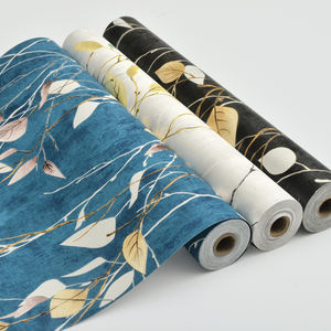 Rouleau de <span class=keywords><strong>papier</strong></span> <span class=keywords><strong>peint</strong></span> décoratif en <span class=keywords><strong>relief</strong></span> 3D texturé avec finition en feuille d'or pour revêtement mural intérieur - Product Image 5