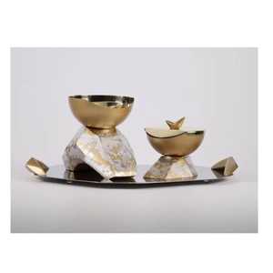 Juego de quemadores de incienso árabe Mabkhara Elite, soporte artesanal para Bakhoor en latón, acero y aluminio para decoración del hogar árabe - Product Image 4
