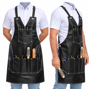 Tablier en cuir avec plusieurs poches pour barbiers et toilettageurs d'animaux, style classique - Product Image 3