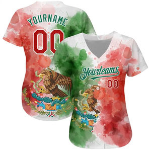 Camiseta de Béisbol Personalizada al por Mayor, Impresa por Sublimación, Transpirable, Impresión Digital, Unisex, 100% Poliéster, Alta Calidad - Product Image 5