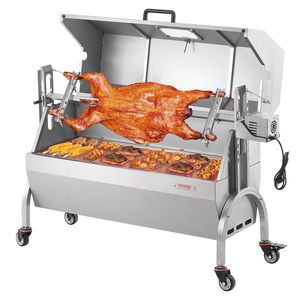 52W 198LBS arrosto allo spiedo barbecue alla griglia per arrostire il pollo di agnello di maiale - Product Image 1