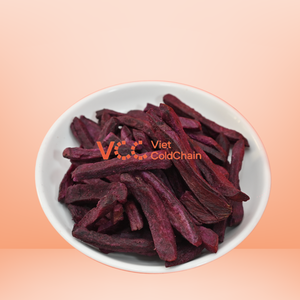 Chips de patate douce violette séchées VF de qualité supérieure 100% naturelles |   Collation saine croustillante frite sous vide sans sucre ajouté en vrac OEM - Product Image 2