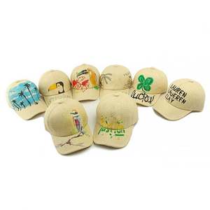 Gorra de Béisbol de Paja para Verano 2025, Personalizada, con Protección Solar, para Hombre y Mujer, con Graffiti Pintado a Mano - Product Image 3