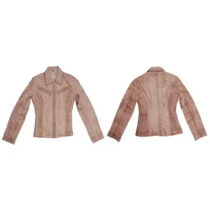 เสื้อแจ็คเก็ตบุผ้าหนังกลับสำหรับผู้หญิง รุ่น 360 สำหรับฤดูใบไม้ร่วง - Product Image 1